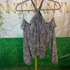 #336 I.N.C. International Concepts Cold Shoulder Blouse – Size Small